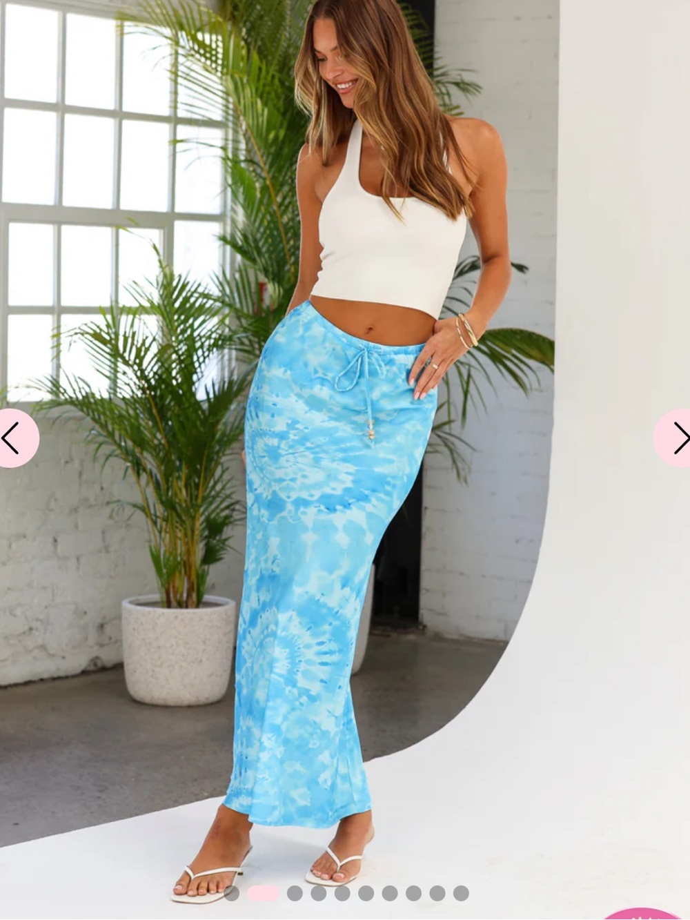 Kulani Kinis blue maxi skirt NWOT Medium